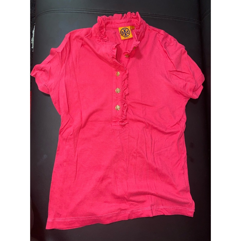 Tory burch pink polo